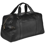 Oxford Weekender Reisetasche 25L aus schwarzem Leder, individuell bedruckbar, bei Signalshop.de, Werbeartikel.