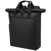 Schwarzer Laptop-Rucksack 23L, wasserabweisend, individuell mit Logo gestaltbar, Signalshop.de Werbeartikel.