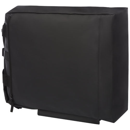 Schwarzer, wasserabweisender 15" Laptop-Rucksack von Signalshop.de, individualisierbar mit Logo, Werbeartikel.