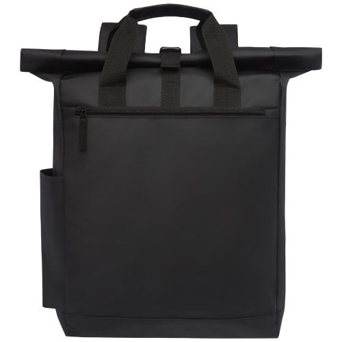 Schwarzer Resi Laptop-Rucksack 23L, wasserdicht, individuell mit Logo gestaltbar, bei Signalshop.de; Werbeartikel, Werbegeschenke.