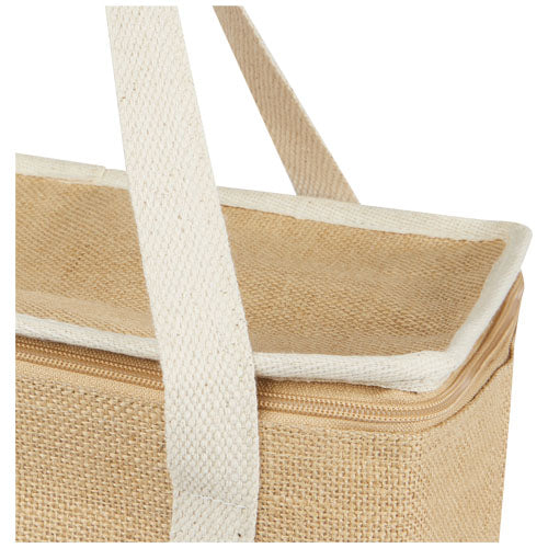 Juta Kühltragetasche 19L aus Jute von Signalshop.de, individuell bedruckbar, ideal als Werbeartikel oder Werbegeschenk.