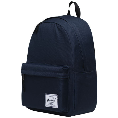 Herschel Classic™ recycelter Laptop-Rucksack 26 L, dunkelblau, mit Logo bedruckt, Signalshop.de Werbeartikel