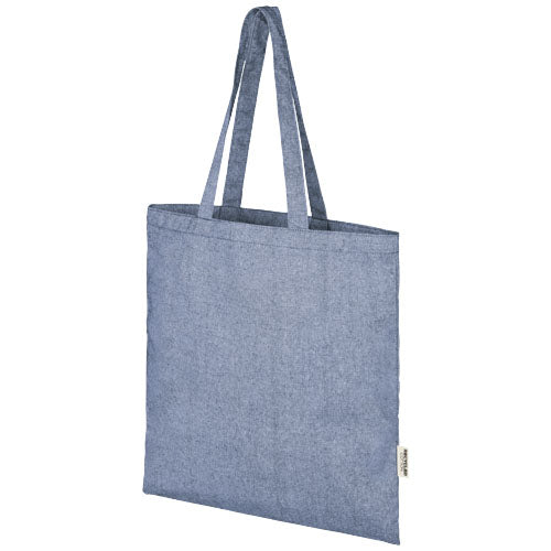 Blaue Pheebs 150 g/m² Aware™ recycelte Baumwolltragetasche von Signalshop.de, individuell bedruckbar, Werbeartikel, nachhaltig.