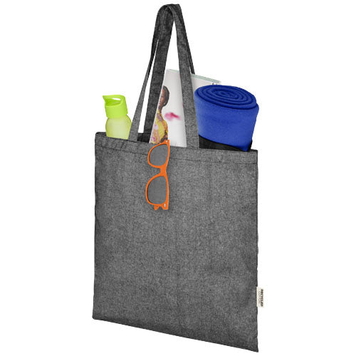 Graue Pheebs Stofftasche aus recycelter Baumwolle, individuell bedruckbar, erhältlich bei Signalshop.de für Werbeartikel und Giveaways.