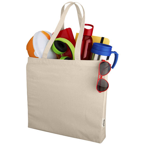 Odessa Baumwolltragetasche in Beige, individuell bedruckbar, von Signalshop.de, ideal als Werbeartikel oder Giveaway.