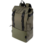 Recycelter, modularer Rucksack in Olivgrün, individuell bedruckbar, erhältlich bei Signalshop.de. Werbeartikel, Werbegeschenke, Werbemittel, Giveaway.