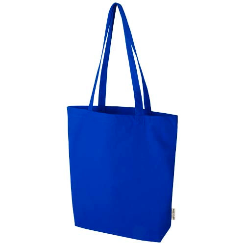 Blaue Florida 270 g/m² Tragetasche 10L, individuell bedruckbar, ideal als Werbeartikel bei Signalshop.de.