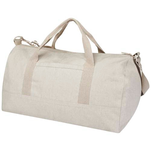 Beige Porter 500 g/m² Aware™ recycelte Reisetasche 50 L, individuell mit Logo bedruckbar, Signalshop.de Werbeartikel.