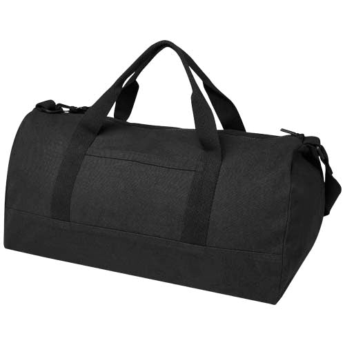 Schwarze Porter 500 g/m² Aware™ Reisetasche 50 L, recyceltes Material, individuell bedruckbar, Signalshop.de Werbeartikel.