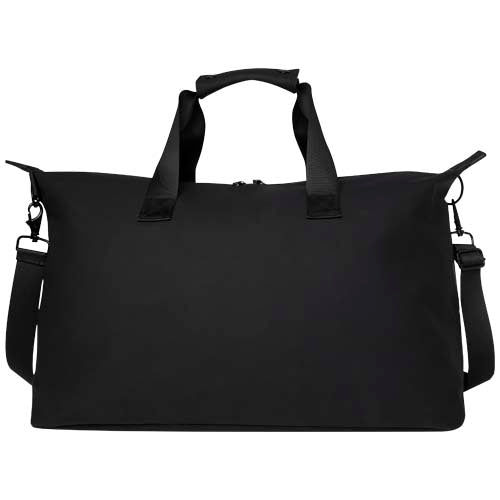 Schwarze Turner 15,6" Laptop-Reisetasche aus recyceltem Material, individuell mit Logo bedruckbar, von Signalshop.de. Werbeartikel, Werbegeschenke, Werbemittel, Giveaway.