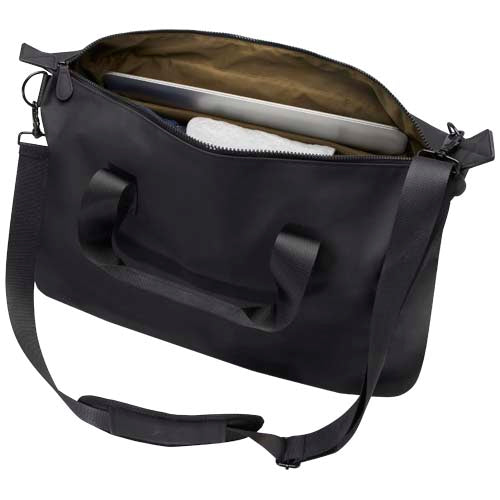 Schwarze Turner 15,6" GRS-recycelte Laptop-Reisetasche, individuell bedruckbar, Signalshop.de, Werbegeschenke.