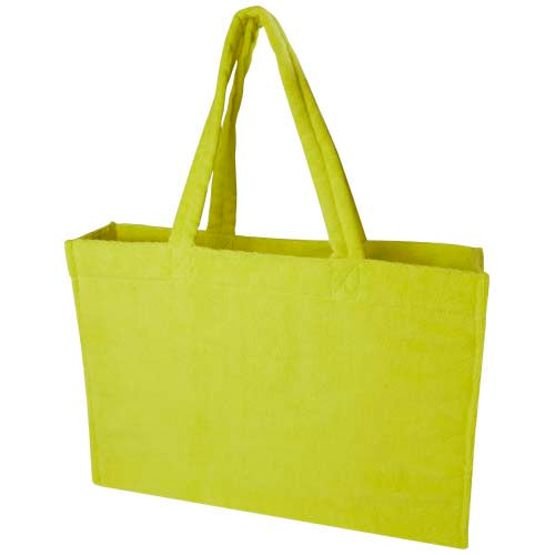 Gelbe Siam Strandtragetasche aus Frottee, individuell mit Logo bedruckbar, Signalshop.de Werbeartikel.