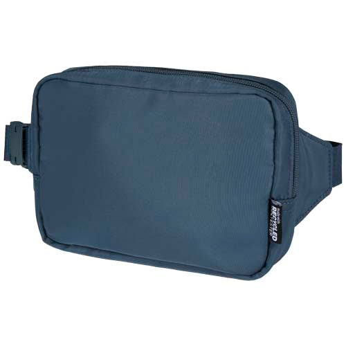 Blaue Trip Aware™ recycelte Umhängetasche, individuell bedruckbar, ideal als nachhaltiges Werbegeschenk bei Signalshop.de.