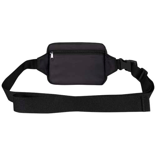Schwarze, recycelte Trip Aware™ Slingtasche mit Schultergurt, individuell gestaltbar, Signalshop.de Werbeartikel.