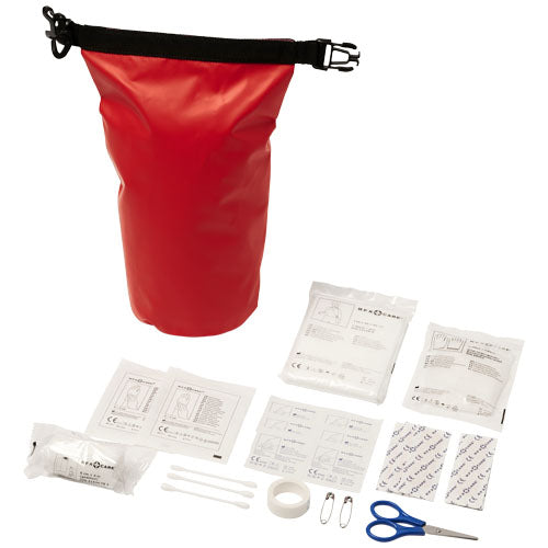 Alexander Erste-Hilfe-Set, 30-teilig, in roter wasserfester Tasche, individuell gestaltbar, Signalshop.de Werbeartikel
