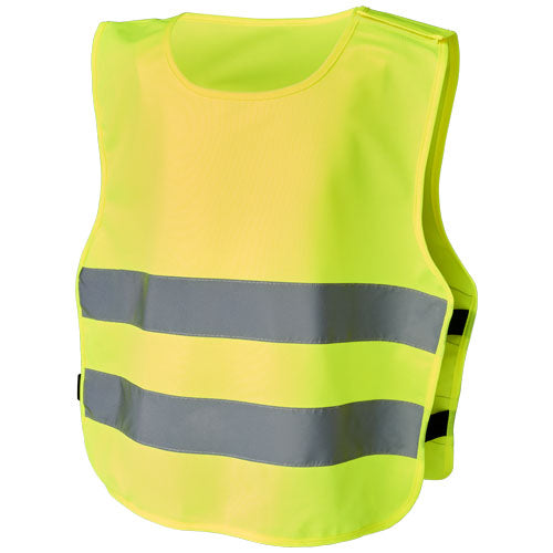 Gelbe RFX™ Marie XS Sicherheitsweste mit Klettverschluss für Kinder 7-12, individuell bedruckbar, von Signalshop.de, Werbeartikel