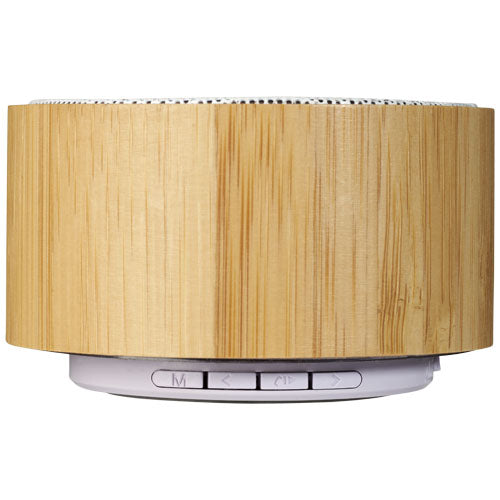 Cosmos Bluetooth® Lautsprecher aus Bambus, nachhaltig, individuell mit Logo bedruckbar, Signalshop.de Werbeartikel