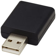 Schwarzer Incognito USB-Datenblocker, individuell bedruckbar, erhältlich bei Signalshop.de für Werbeartikel.