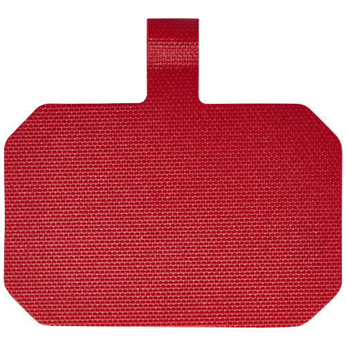 Rotes Kubi Smartphone Lanyard aus Stoff, individuell gestaltbar mit Logo, erhältlich bei Signalshop.de als Werbemittel.