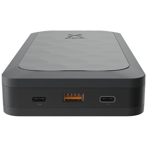 Xtorm FS5451 Powerbank in Schwarz, individuell mit Logo bedruckbar, erhältlich bei Signalshop.de als Werbegeschenk.
