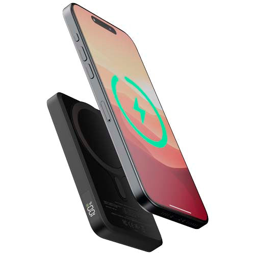 Xtorm FS5W051 magnetische Powerbank, schwarz, 5000 mAh, individuell gestaltbar, Signalshop.de Werbeartikel