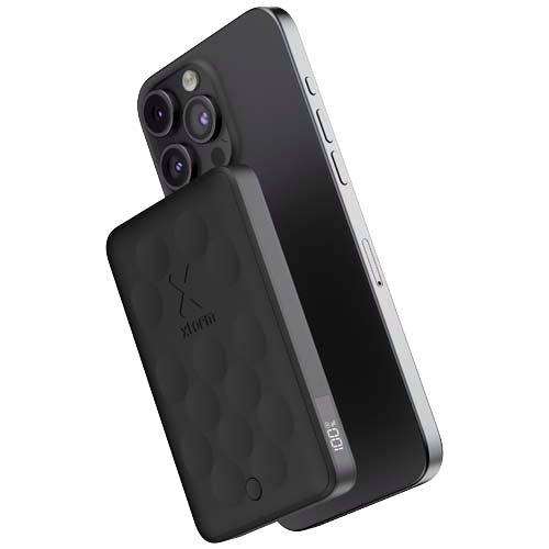 Xtorm FS5W051 5000 mAh Powerbank, schwarz, magnetisch, mit Logo bedruckbar, Signalshop.de Werbeartikel