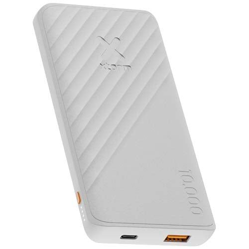 Weiße Xtorm XG210 Powerbank, 15W, 10.000 mAh, individuell bedruckbar, erhältlich bei Signalshop.de, Werbeartikel.