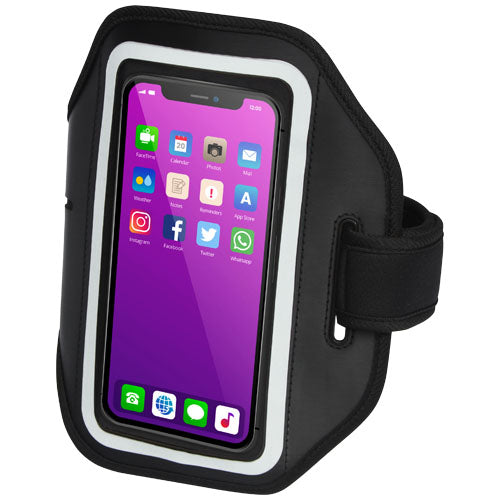 Haile reflektierendes Smartphone Armband aus Signalshop.de, individuell bedruckbar, Werbeartikel.