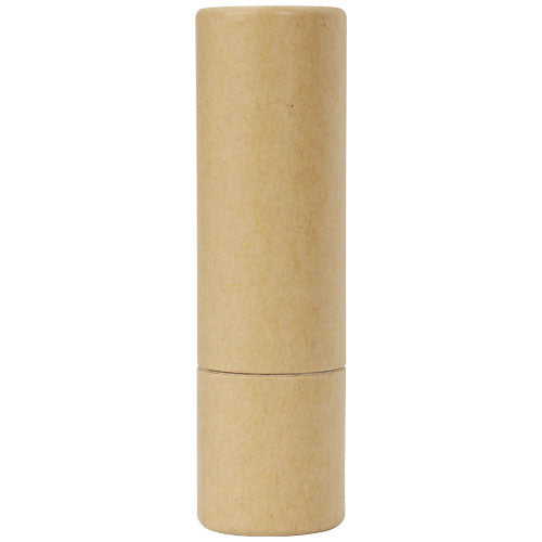 Adony Lippenbalsam in naturfarbenem, zylinderförmigem Etui, individuell bedruckbar, Signalshop.de Werbeartikel.