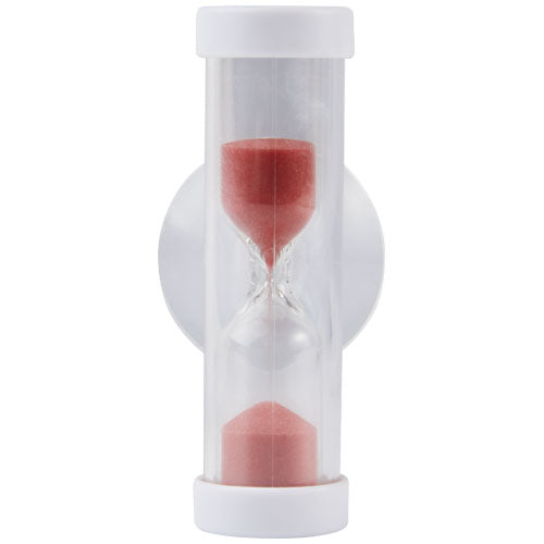 Catto-Duschtimer aus Kunststoff, transparente Sanduhr, individuell bedruckbar, Signalshop.de Werbeartikel.