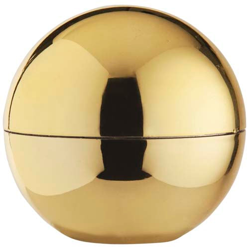 Goldene Elena Lippenpflegekugel, individuell bedruckbar, von Signalshop.de. Ideal als Werbeartikel oder Giveaway.