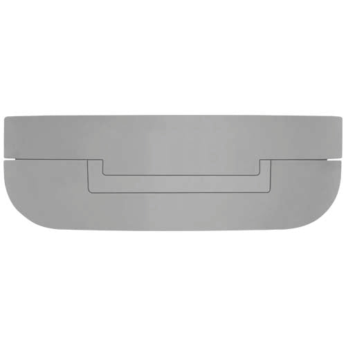 Grauer Ero Lippenbalsam in ovaler Dose, individuell mit Logo bedruckbar, von Signalshop.de als Werbeartikel.