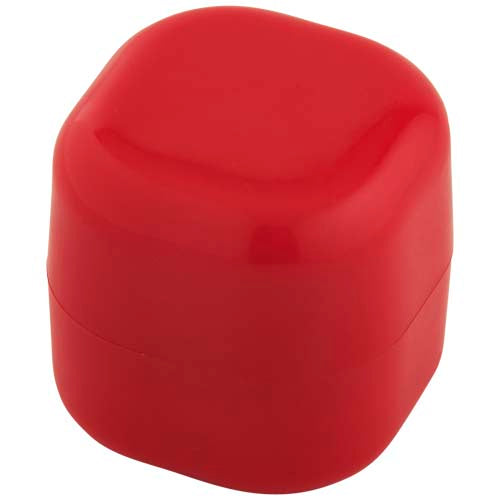 Roter Ester Lippenbalsam von Signalshop.de, quadratisch, individuell bedruckbar, Werbeartikel, Giveaway.