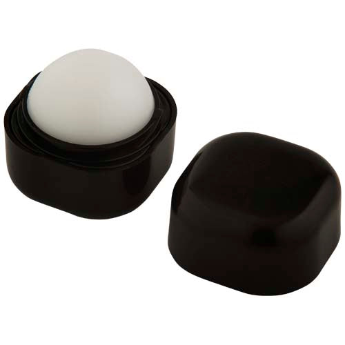 Ester Lippenpflege in schwarzer Dose, individuell mit Logo gestaltbar, von Signalshop.de. Ideal als Werbeartikel.