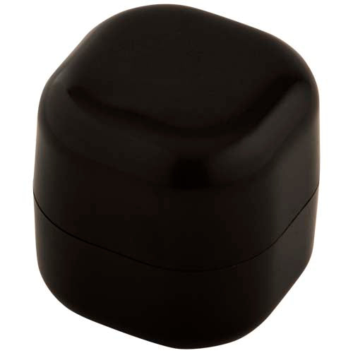 Schwarze Ester Lippenpflege in Würfelform, individuell gestaltbar mit Logo, erhältlich bei Signalshop.de; Werbeartikel, Werbegeschenke, Werbemittel, Giveaway.