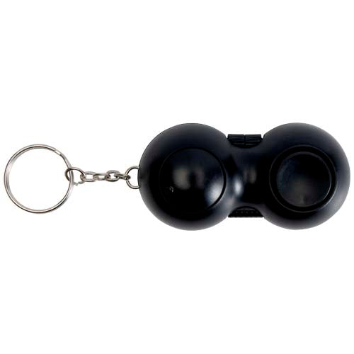 Schwarzer Fidgix Controller Fidget Schlüsselanhänger, recycelt, bedruckbar, Signalshop.de Werbeartikel Giveaway.