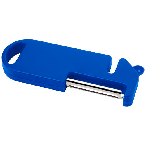 Blaues Kipper Mehrzweck Küchengerät aus Kunststoff von Signalshop.de, individuell bedruckbar, Werbeartikel, Werbegeschenke.