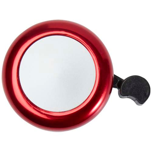 Rote Bellix Fahrradglocke aus Metall, individuell gestaltbar mit Logo, bei Signalshop.de Werbeartikel.