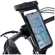 Clutcha Universal Telefonhalterung f5cr Fahrradlenker, schwarz, individuell gestaltbar, Signalshop.de Werbeartikel.