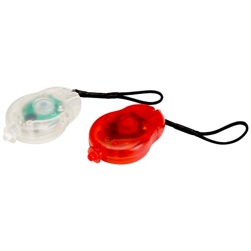 Beamix Fahrradlicht Set in Rot und Transparent von Signalshop.de, individuell als Werbeartikel gestaltbar.