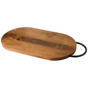 Julienne Akazienholz Schneidebrett mit Griff, oval, individuell mit Logo von Signalshop.de bedruckbar, ideal als Werbeartikel, Werbegeschenke, Werbemittel, Giveaway.