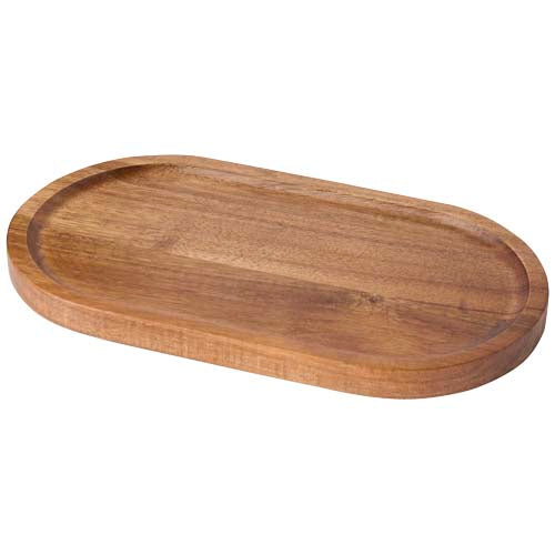 Edge Akazienholz Serviertablett oval, Holzmaterial, individuell gestaltbar, Signalshop.de Werbeartikel, Werbegeschenke, Werbemittel, Giveaway.