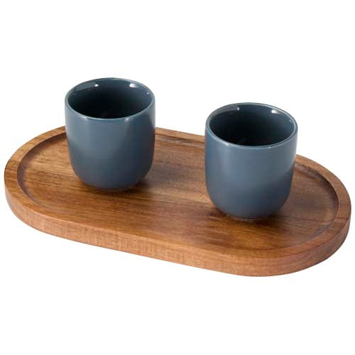 Edge Akazienholz Serviertablett von Signalshop.de, individuell gestaltbar, ideal als Werbeartikel, Werbegeschenk.