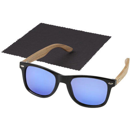 Hiru Sonnenbrille aus rPET/Holz mit blauen Gläsern und UV400, individuell bedruckbar, Signalshop.de Werbeartikel