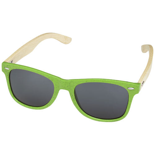 Grüne Bambus-Sonnenbrille Sun Ray mit UV400-Schutz, individuell bedruckbar bei Signalshop.de, Werbeartikel.