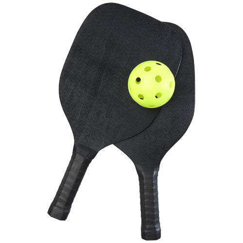 Enrique Paddelballset im Netzbeutel, schwarz, individuell mit Logo bedruckbar, ideal für Strandspiele; Signalshop.de Werbeartikel, Werbegeschenke, Werbemittel, Giveaway.