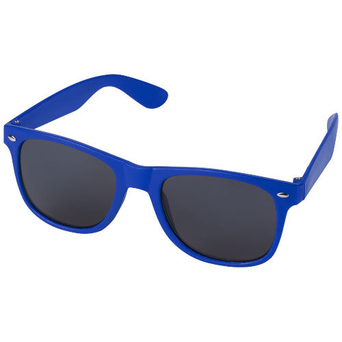Blaue Sun Ray Sonnenbrille aus recyceltem Kunststoff von Signalshop.de, individuell mit Logo gestaltbar; Werbeartikel, Werbegeschenke.
