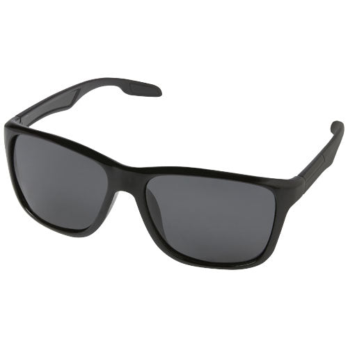 Polarisierte Sonnenbrille aus recyceltem Kunststoff, schwarz, individuell mit Logo gestaltbar, Signalshop.de Werbeartikel.