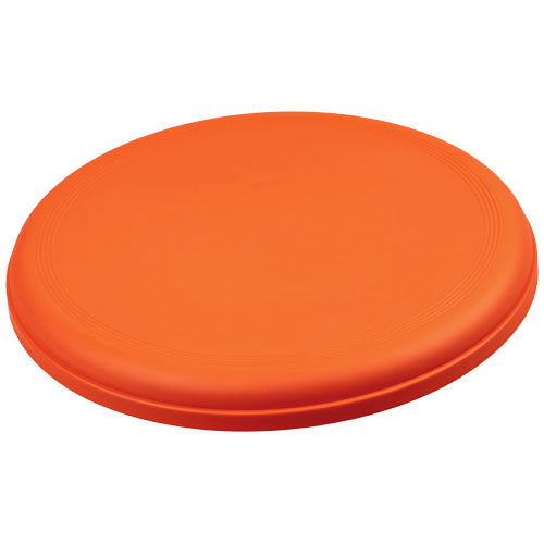 Orange Orbit Frisbee aus recyceltem Kunststoff, individuell bedruckbar, von Signalshop.de. Nachhaltiger Werbeartikel, Werbegeschenke.