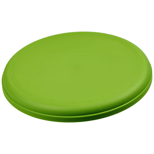 Grüner Orbit Frisbee aus recyceltem Kunststoff, individuell bedruckbar, erhältlich bei Signalshop.de